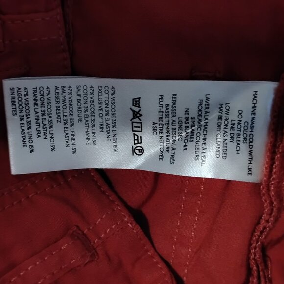 Maeve by Athropologie Women's Burnt Orange The Junie High Rise Flare Jeans Sz 25 - Picture 9 of 10